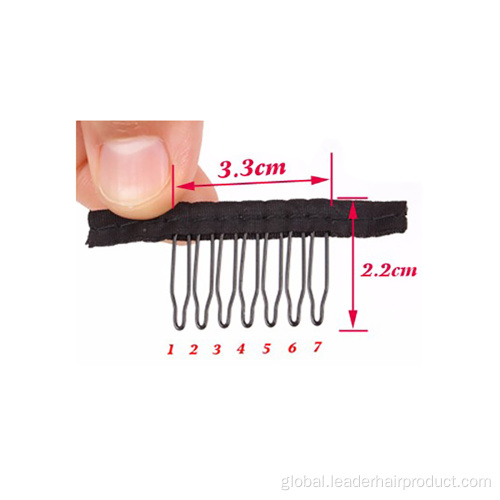 Black Wig Combs 6 Teeth Black Wig Comb For Making Wigs Factory